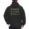 My Daughter Is A Total Badass Military Dad Or Mom Men's Hoodie Back Print