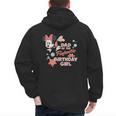 Disney Minnie Mouse Mermaid Dad Of The Birthday Girl Men's Hoodie Back Print