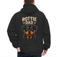 Dog Owner Dad Rottweiler Rottie Dad Men's Hoodie Back Print Dog Owner Dad Rottweiler Rottie Dad Men's Hoodie Back Print