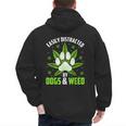 Dogs And Weed Dad Mom Dog Lover Cannabis Marijuana For Men Women Men's Hoodie Back Print Dogs And Weed Dad Mom Dog Lover Cannabis Marijuana For Men Women Men's Hoodie Back Print