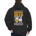 Drink Beer & Hang With My Frenchie French Bulldog Dad For Men Women Men's Hoodie Back Print
