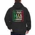 El Papa Mas Chingon Best Mexican Great Dad Men's Hoodie Back Print