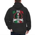 El Papa Mas Chingon Mexican Dad Husband Regalo Flag Men's Hoodie Back Print