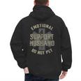 Emotional Support Husband Do Not Pet Dad For Men Men's Hoodie Back Print