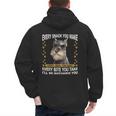 Every Snack You Make Miniature Schnauzer Dog Mom Dad Men's Hoodie Back Print