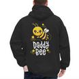Family Bee Shirts Dad Daddy First Bee Day Outfit Birthday Men's Hoodie Back Print