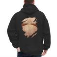 Fat Hairy Guy Big Stomach & Man Boobs Fat Dad BOD Men's Hoodie Back Print Fat Hairy Guy Big Stomach & Man Boobs Fat Dad BOD Men's Hoodie Back Print