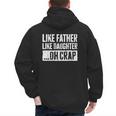Like Father Like Daughter Oh Crap Shirt Men Dad Fathers Day Men's Hoodie Back Print