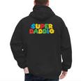 Fatherly Powers Unleashed Gamer Super Dad From Wife & Kids Men's Hoodie Back Print