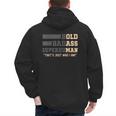 Fathers Day Old Man Retirement Tee Gag For Dad Men's Hoodie Back Print