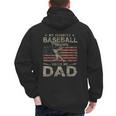 My Favorite Baseball Player Calls Me Dad Father's Day Men's Hoodie Back Print