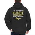 My Favorite Flight Attendant Calls Me Dad Flight Attendant Men's Hoodie Back Print