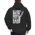 My Favorite Hunting Buddy Calls Me Dad Deer Animal Hunter Men's Hoodie Back Print
