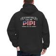 My Favorite People Call Me Pipi USA Flag Dad Father's Day For Men Men's Hoodie Back Print