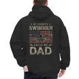 My Favorite Swimmer Calls Me Dad Fathers Day Men's Hoodie Back Print