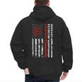 Firefighter Husband Father Fireman For Dad Men's Hoodie Back Print
