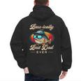 Fishing Father's Day Dad Fisherman Birthday Graphic Men's Hoodie Back Print