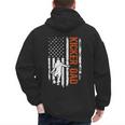 Football Kicker Dad Of A Football Kicker Father US Flag Men's Hoodie Back Print