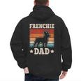 Frenchie Dad Retro French Bulldog Lover Daddy Men Men's Hoodie Back Print Frenchie Dad Retro French Bulldog Lover Daddy Men Men's Hoodie Back Print