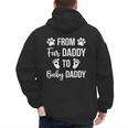 From Fur Daddy To Baby Daddy Quote Dad Pregnancy Men's Hoodie Back Print