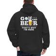 Golf And Beer Joke Dad Fathers Day Drinking Birthday Small Men's Hoodie Back Print Golf And Beer Joke Dad Fathers Day Drinking Birthday Small Men's Hoodie Back Print