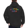 Grateful Dad Fathers Day Tie Dye Letters Shirt For Dads Men's Hoodie Back Print