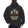 Great Dane Dad Vintage Men's Hoodie Back Print