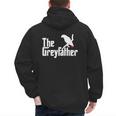 The Greyfather African Grey Parrot Lovers Bird's Dad Men's Hoodie Back Print The Greyfather African Grey Parrot Lovers Bird's Dad Men's Hoodie Back Print