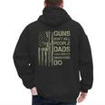 Guns Don't Kill People Dads With Pretty Daughters Humor Dad Men's Hoodie Back Print