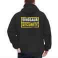 Halloween Adult Costume Dinosaur Security Dad Mom Men's Hoodie Back Print