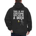 Halloween This Is My Costume Give Me Skeleton Dad Men Men's Hoodie Back Print