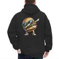 Hamburger Dabbing Kids Men Women Dab Dance Cheeseburgers Dad Men's Hoodie Back Print