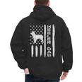 Heeler Dad Flag Vintage Blue Red Cattle Dog Patriot Men Men's Hoodie Back Print