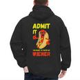 Hilarious Hot Dog Dad Joke Text Pun Dirty Joke -Barbecue Men's Hoodie Back Print