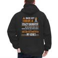 Humor Daddy Mommy Back Off I Have a Crazy Daughter Men's Hoodie Back Print