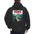 Humorous Paws Parody Cat Mouse For Cat Lover Cat Mom Cat Dad Men's Hoodie Back Print
