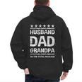 Husband Dad Grandpa Shirt For Him Men's Hoodie Back Print