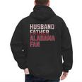 Husband Father Alabama Fan Fathers Day Alabama Dad Men's Hoodie Back Print