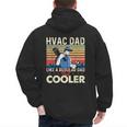 HVAC Dad Like A Regular Dad HVAC Technician AC Repairman Men's Hoodie Back Print
