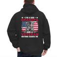 I'm A Dad Grandpa And Veteran Papa Grandpa Fathers Day Men Men's Hoodie Back Print