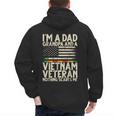 I'm A Dad Grandpa And A Vietnam Veteran Nothing Scares Me Men's Hoodie Back Print
