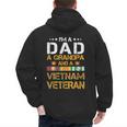 I'm A Dad Grandpa And A Vietnam Veteran US Army Vet Men's Hoodie Back Print