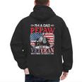 I'm Dad Pepaw Veteran Nothing Scares Me Father's Day Men's Hoodie Back Print