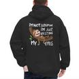 I'm Not Sleeping I'm Just Resting My Eyes Father's Day Dad Men's Hoodie Back Print