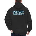K-Pop Security Mom Dad Kids Birthday Concert Staff Men's Hoodie Back Print