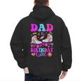 Let's Roll Dad Of The Birthday Girl Roller Skate Birthday Men's Hoodie Back Print