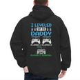 Leveled Up To Daddy Again Gamer Dad Est 2026 Men's Hoodie Back Print