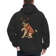 I Love Dad Tattoo Rat Terrier Dad Men's Hoodie Back Print