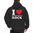 I Love Divorced Dad Rock Quote Men's Hoodie Back Print