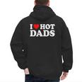 I Love I Heart Hot Dads Shirt Men's Hoodie Back Print